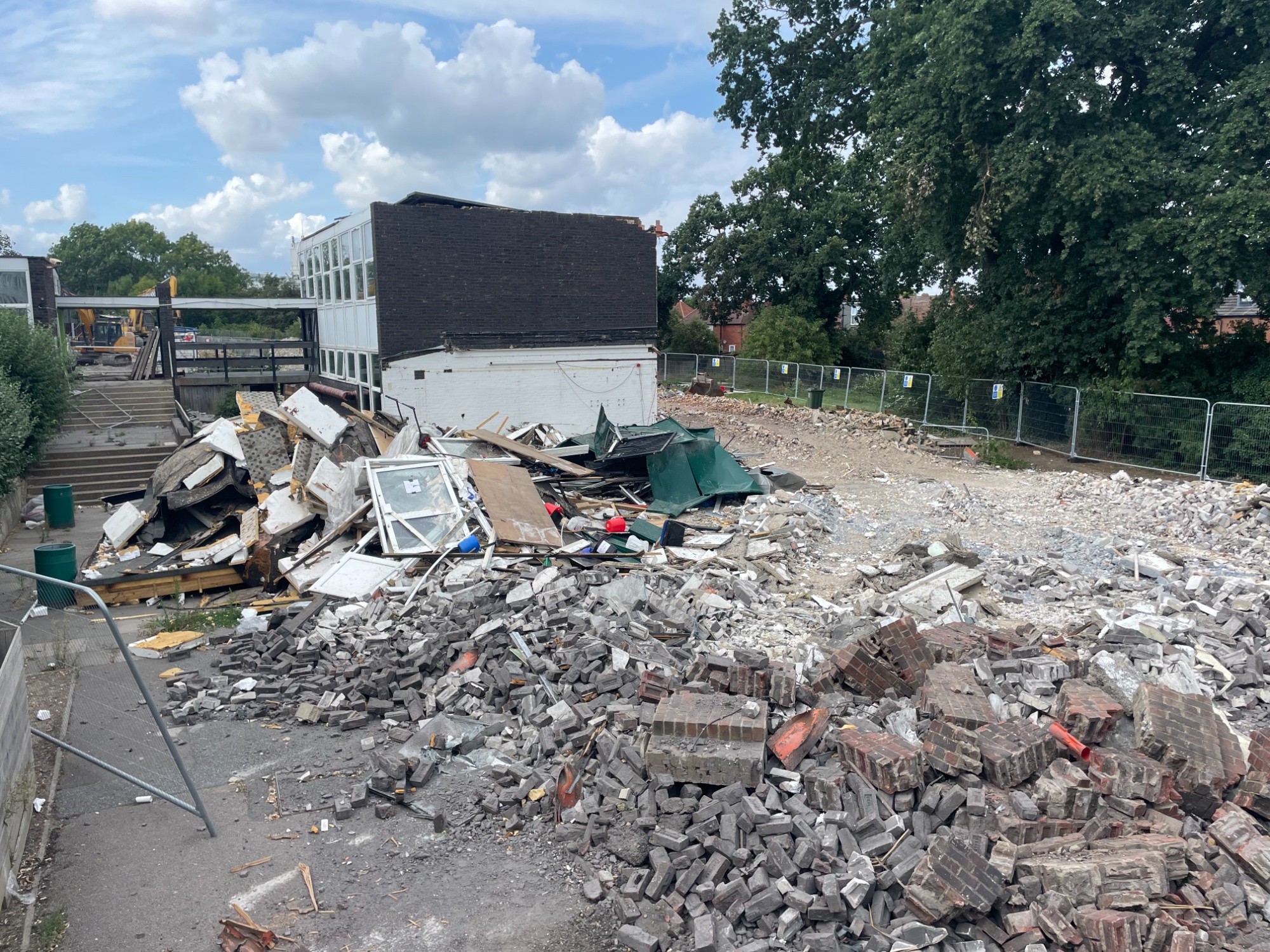 Building site and demolition