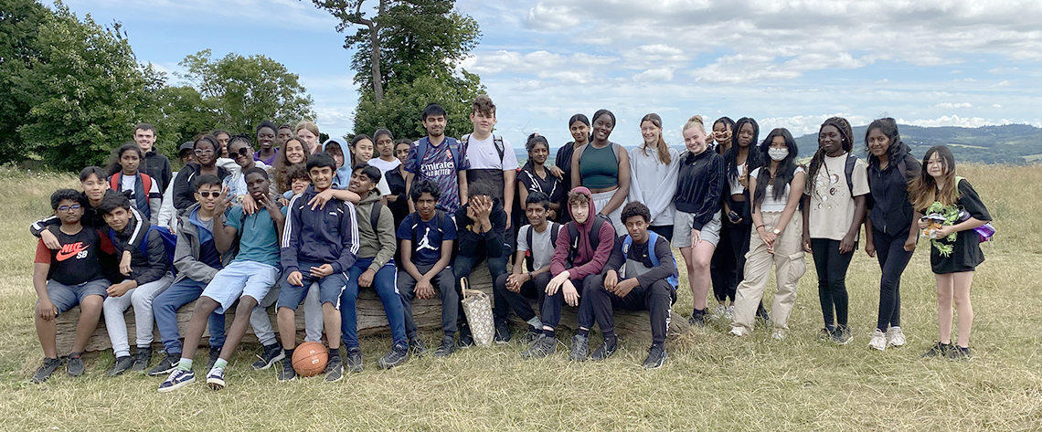 Photo of Greenshaw students on their Duke of Edinburgh ward hike.